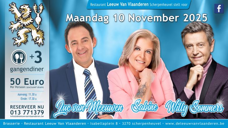 Luc van Meeuwen, Sabine & Willy Sommers Luc van Meeuwen, Sabine & Willy Sommers